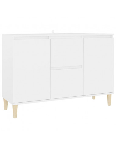 Credenza Bianca 103,5x35x70 cm in Legno Multistrato