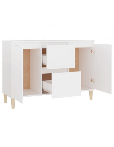 Credenza Bianca 103,5x35x70 cm in Legno Multistrato