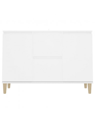 Credenza Bianca 103,5x35x70 cm in Legno Multistrato