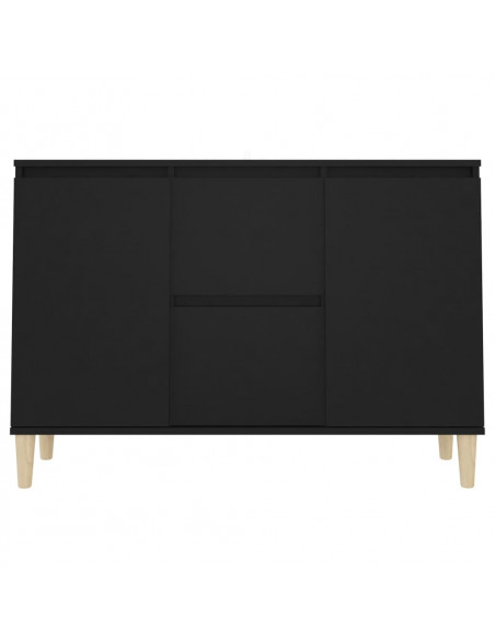 Credenza Nera 103,5x35x70 cm in Legno Multistrato