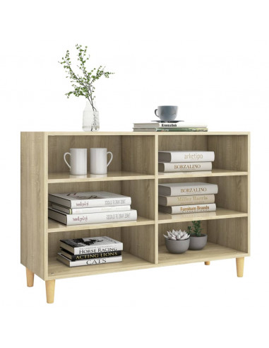 Credenza Rovere Sonoma 103,5x35x70 cm in Legno Multistrato