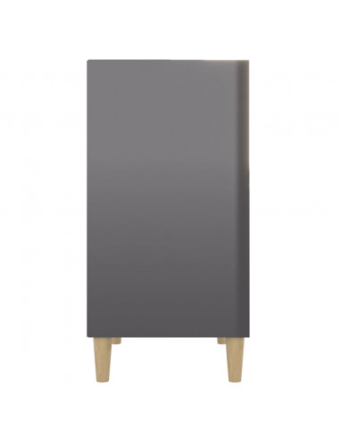 Credenza Grigio Lucido 57x35x70 cm in Legno Multistrato