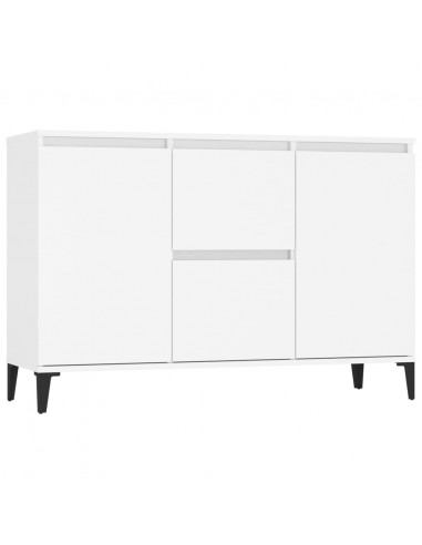 Credenza Bianca 104x35x70 cm in Legno Multistrato