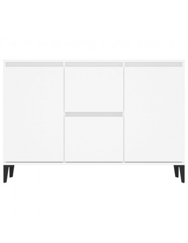 Credenza Bianca 104x35x70 cm in Legno Multistrato