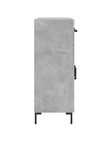 Credenza Grigio Cemento 69,5x34x90 cm in Legno Multistrato