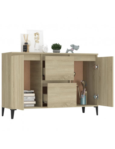 Credenza Rovere Sonoma 104x35x70 cm in Legno Multistrato