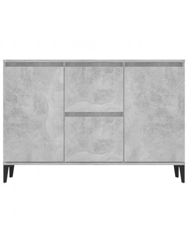 Credenza Grigio Cemento 104x35x70 cm in Legno Multistrato