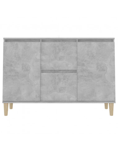 Credenza Grigio Cemento 103,5x35x70 cm in Legno Multistrato