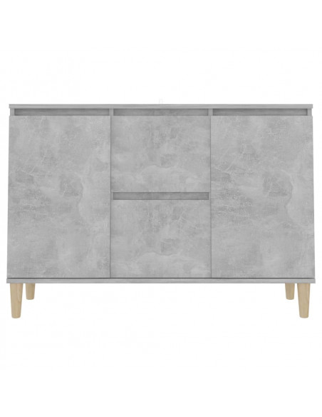 Credenza Grigio Cemento 103,5x35x70 cm in Legno Multistrato