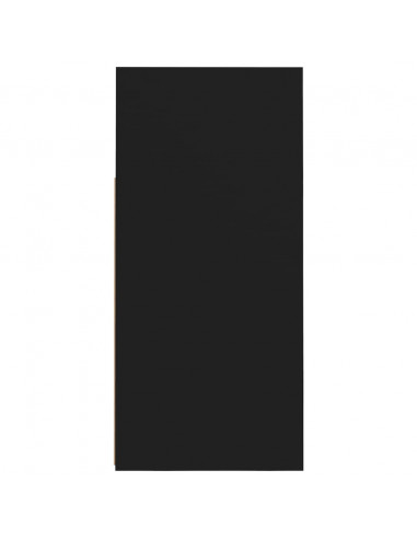 Credenza con Luci LED Nera 80x35x75 cm