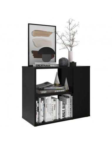 Credenza Nera 60x30x50 cm in Legno Multistrato