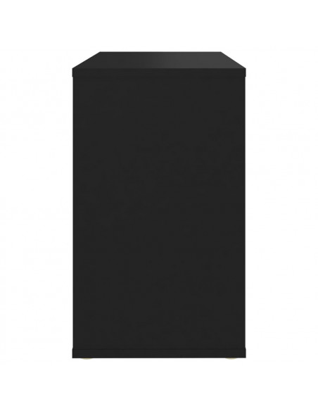 Credenza Nera 60x30x50 cm in Legno Multistrato