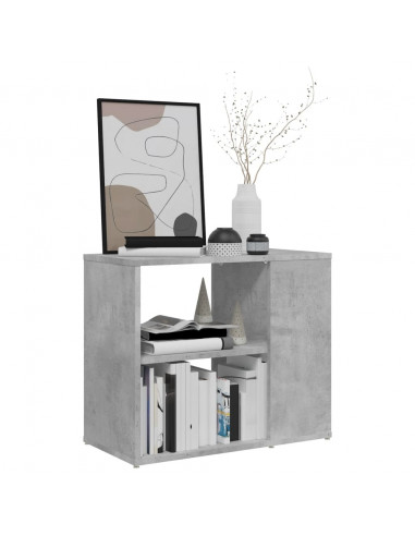 Credenza Grigio Cemento 60x30x50 cm in Legno Multistrato