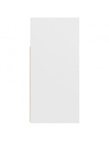 Credenza con Luci LED Bianca 80x35x75 cm