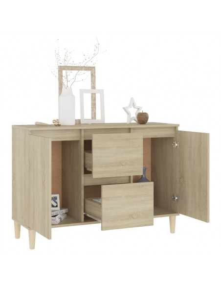 Credenza Rovere Sonoma 103,5x35x70 cm in Legno Multistrato