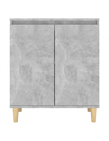 Credenza Gambe Massello Grigio Cemento 60x35x70cm Multistrato