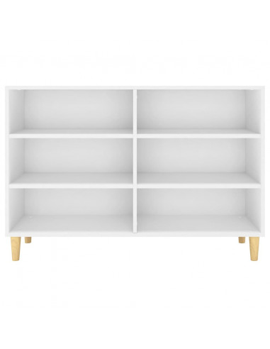 Credenza Bianca 103,5x35x70 cm in Legno Multistrato