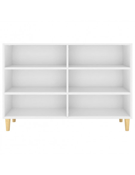 Credenza Bianca 103,5x35x70 cm in Legno Multistrato