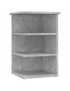 Credenza Grigio Cemento 35x35x55 cm in Legno Multistrato 2