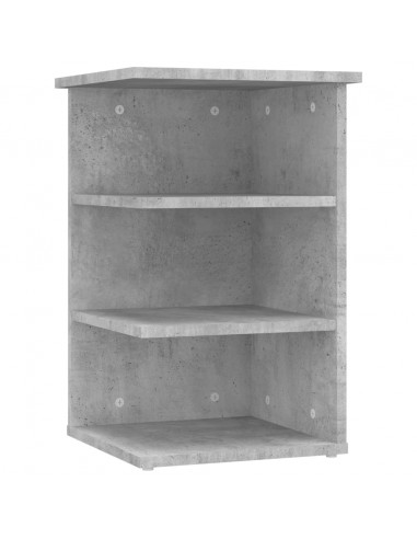 Credenza Grigio Cemento 35x35x55 cm in Legno Multistrato