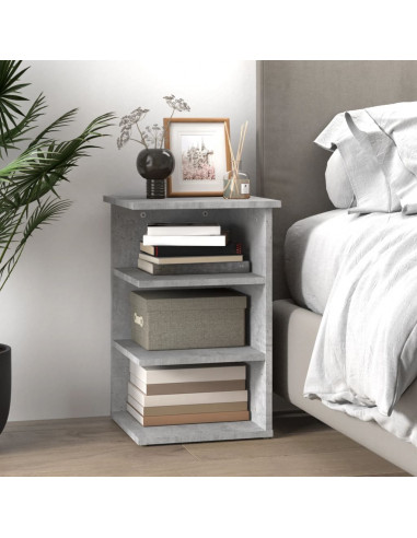 Credenza Grigio Cemento 35x35x55 cm in Legno Multistrato