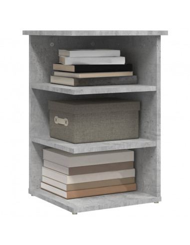 Credenza Grigio Cemento 35x35x55 cm in Legno Multistrato