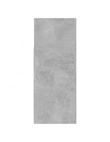 Credenza con Luci LED Grigio Cemento 115,5x30x75 cm