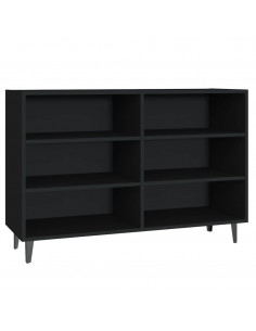 Credenza Nera 103,5x35x70 cm in Legno Multistrato 2