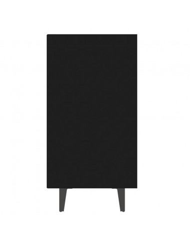 Credenza Nera 103,5x35x70 cm in Legno Multistrato