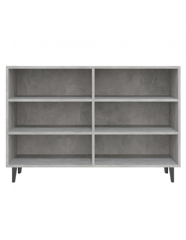 Credenza Grigio Cemento 103,5x35x70 cm in Legno Multistrato