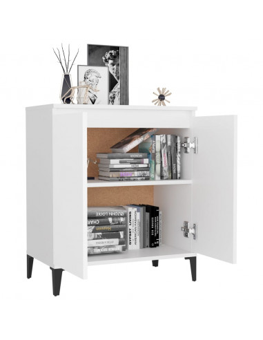 Credenza Bianca 60x35x70 cm in Legno Multistrato