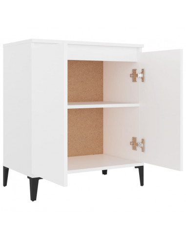 Credenza Bianca 60x35x70 cm in Legno Multistrato