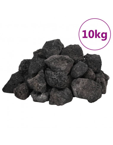 Rocce Vulcaniche 10 kg Nere 3-5 cm