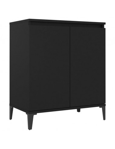 Credenza Nera 60x35x70 cm in Legno Multistrato