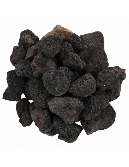 Rocce Vulcaniche 10 kg Nere 3-5 cm