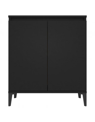 Credenza Nera 60x35x70 cm in Legno Multistrato