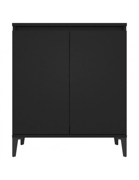 Credenza Nera 60x35x70 cm in Legno Multistrato