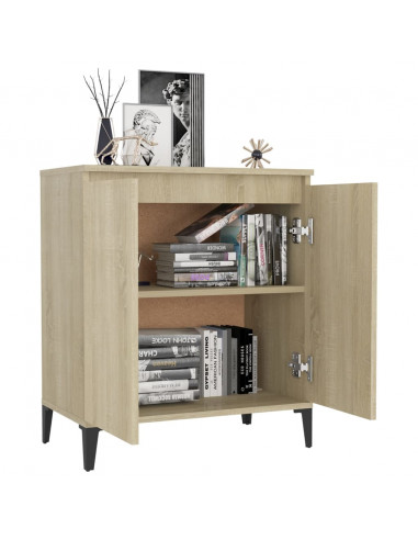 Credenza Rovere Sonoma 60x35x70 cm in Legno Multistrato