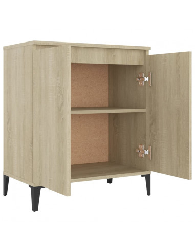 Credenza Rovere Sonoma 60x35x70 cm in Legno Multistrato
