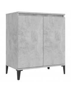 Credenza Grigio Cemento 60x35x70 cm in Legno Multistrato 2