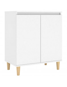 Credenza Bianca 103,5x35x70 cm in Legno Multistrato 2