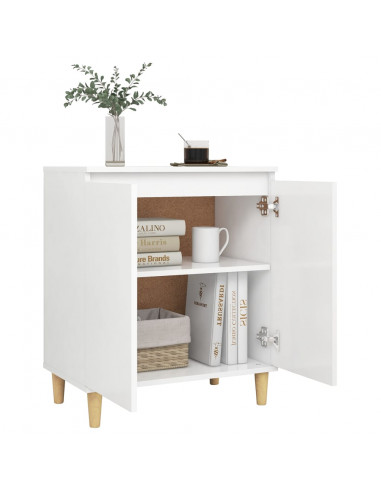 Credenza Bianca 103,5x35x70 cm in Legno Multistrato