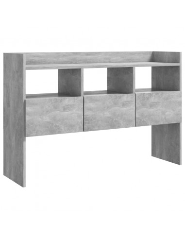 Credenza Grigio Cemento 105x30x70 cm in Legno Multistrato