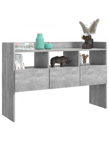 Credenza Grigio Cemento 105x30x70 cm in Legno Multistrato