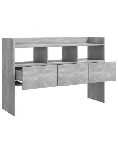 Credenza Grigio Cemento 105x30x70 cm in Legno Multistrato