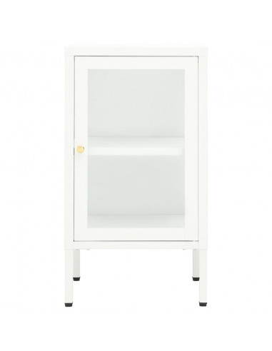 Credenza 38x35x70 cm Metallo e Vetro