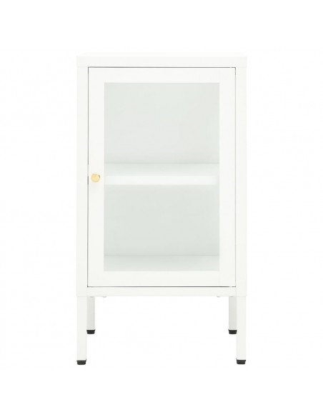 Credenza 38x35x70 cm Metallo e Vetro