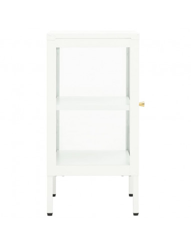 Credenza 38x35x70 cm Metallo e Vetro