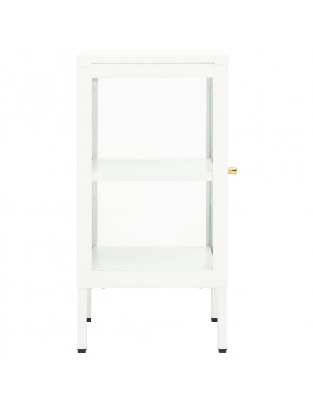 Credenza 38x35x70 cm Metallo e Vetro
