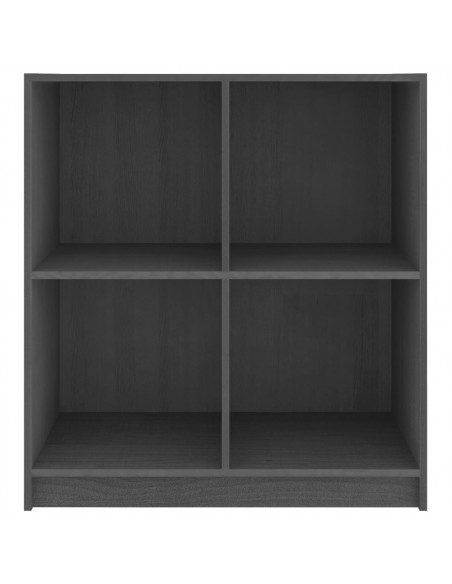 Credenza Grigia 70x33x76 cm in Legno Massello di Pino